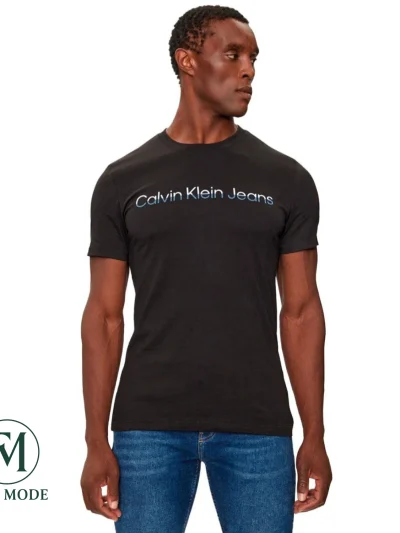 تیشرت لوگودار مشکی مردانه Calvin Klein